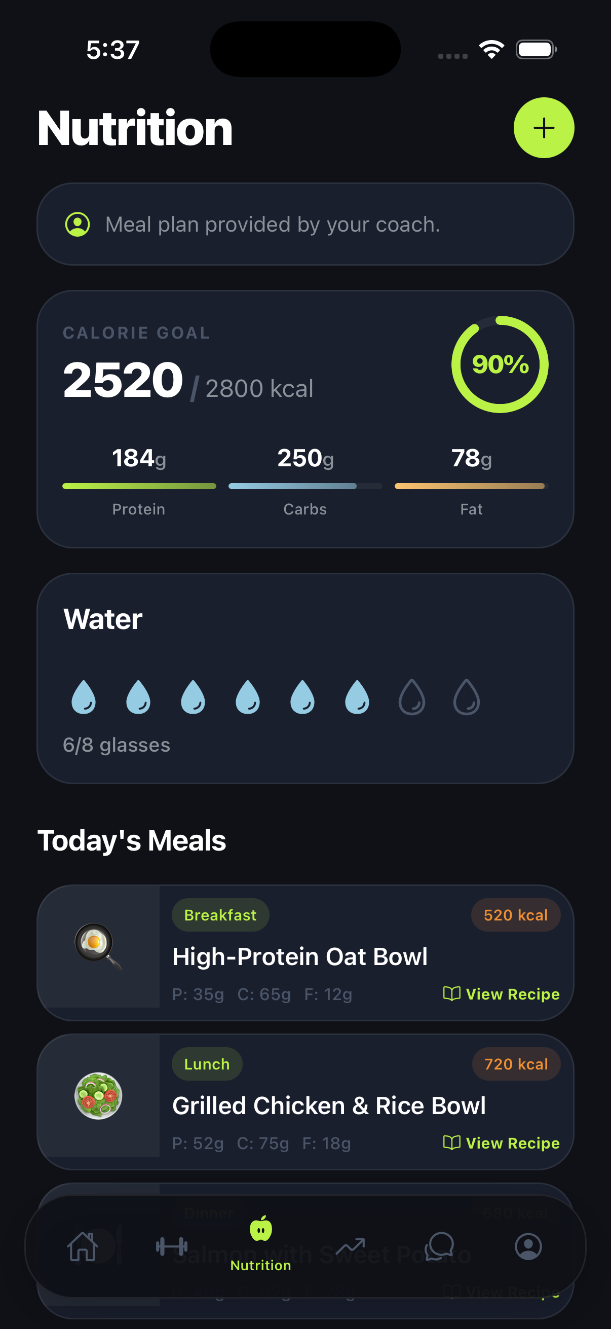 Nutrition Screen